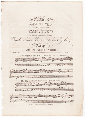 Six New Tunes arranged for the Piano Forte